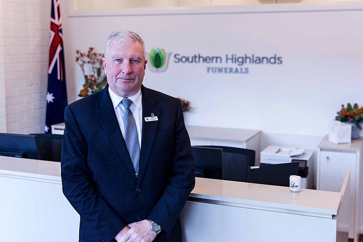 Southern Highlands Funerals Reception with Funeral Arranger